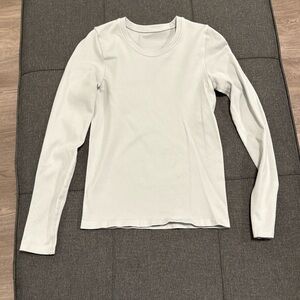 OQQ ribbed long sleeve shirt